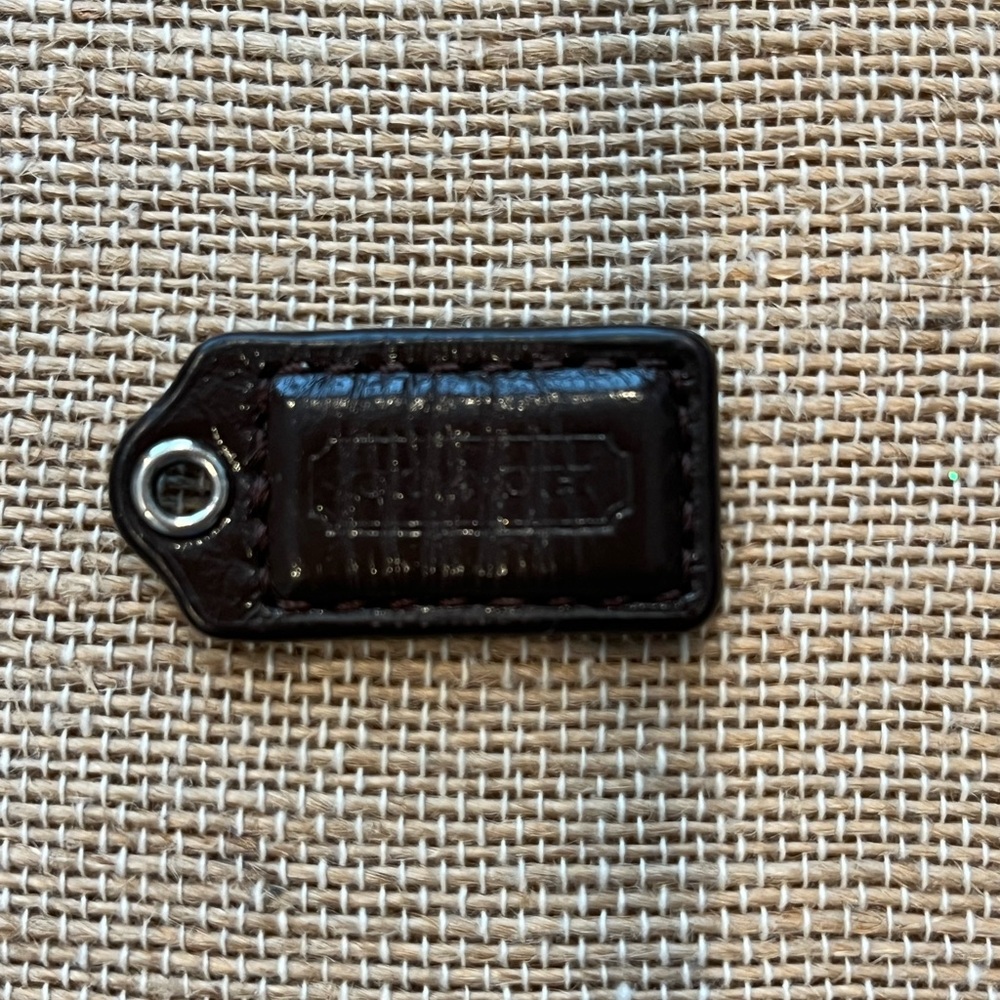 Coach Brown Leather Tag